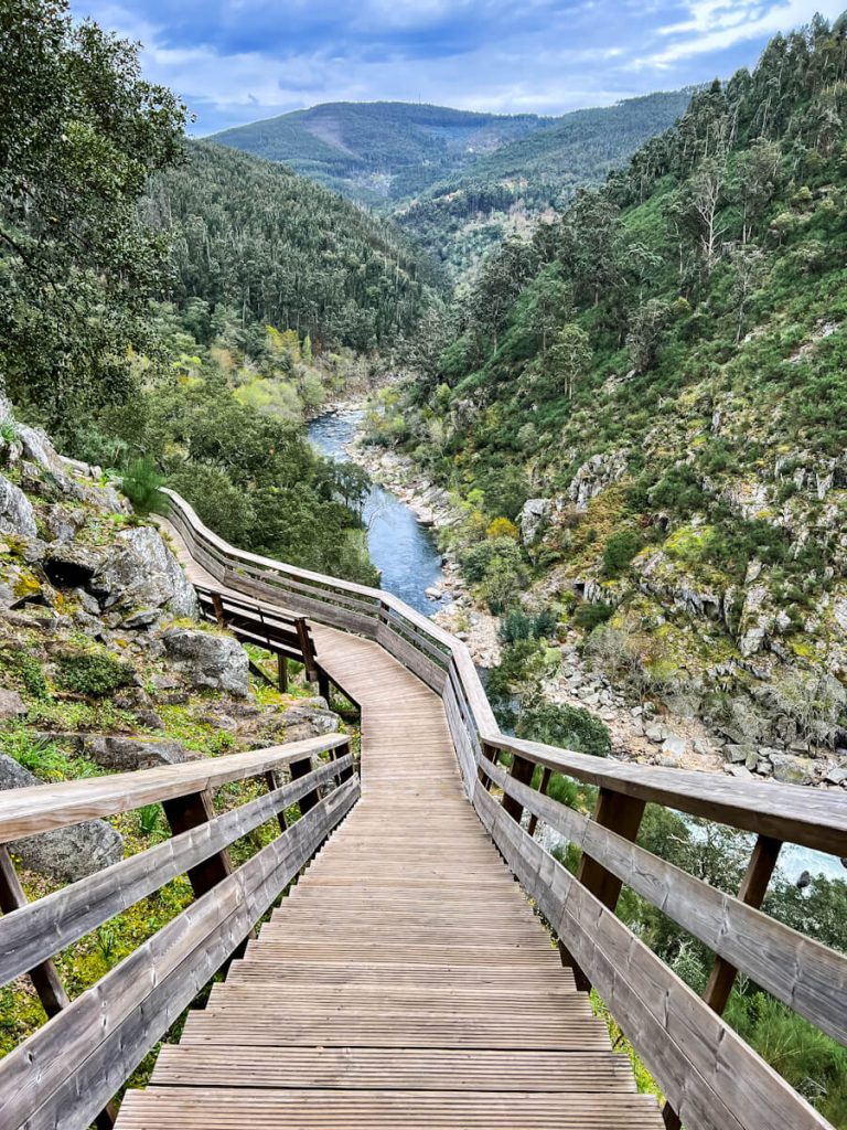 Paiva River walkways in Arouca, Portugal
