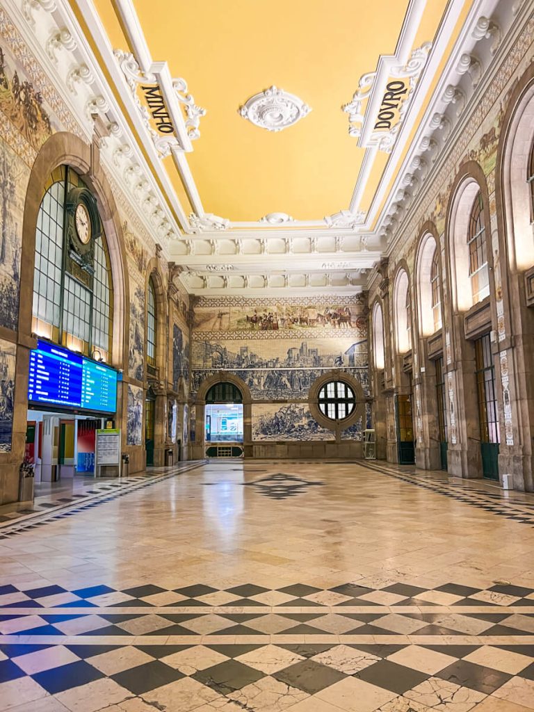Sao Bento train station interior, Porto, Portugal